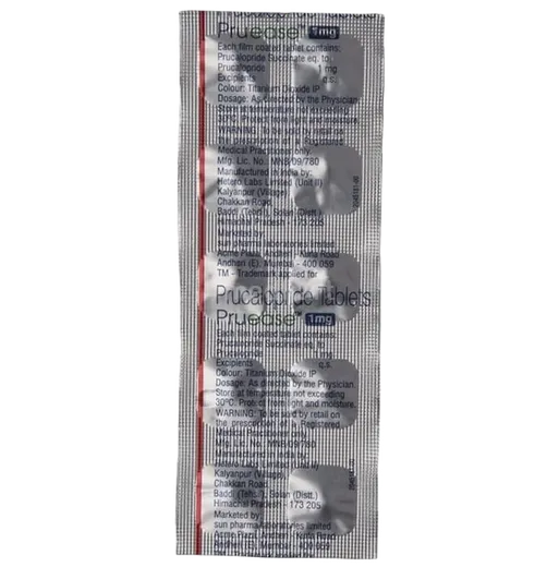 pruease 1mg tablet 10's